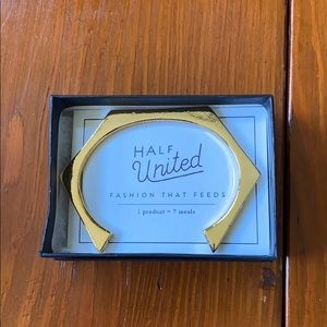 Half United Hex Cuff Bracelet
